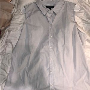 Sleeveless banana republic button down
